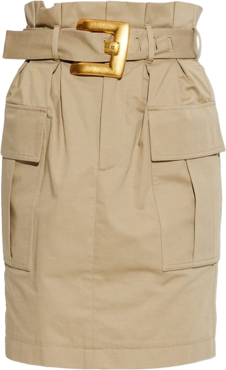 Balmain Skirts Beige Fonce