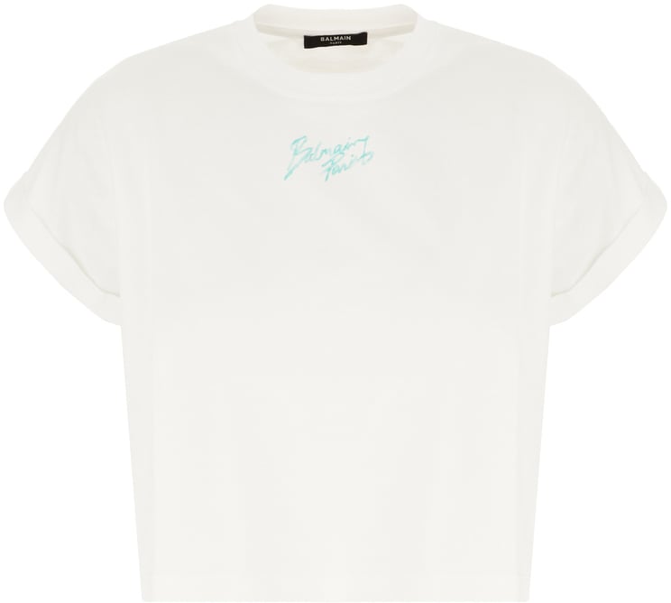 Balmain Balmain White cotton t-shirt