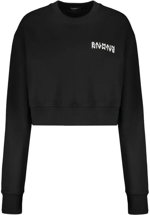 Balmain Balmain cropped logo sweatshirt