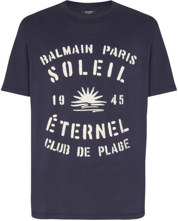 Balmain T-Shirts And Polos Marine