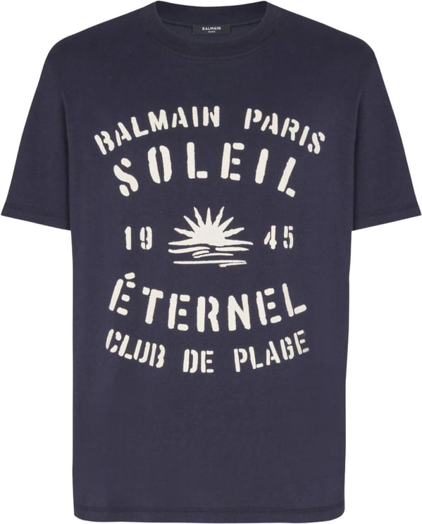 Balmain T-Shirts And Polos Marine
