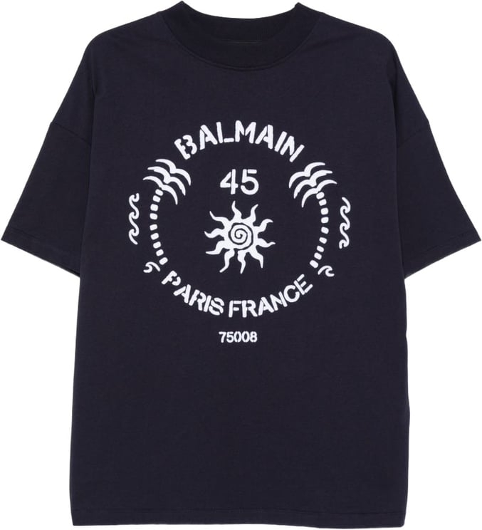 Balmain T-Shirts And Polos Marine