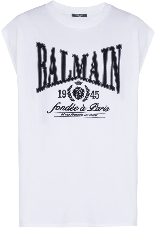 Balmain T-Shirts And Polos Blanc / Noir