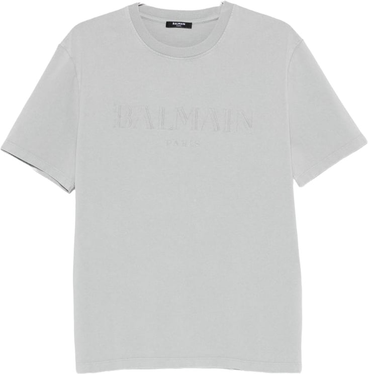 Balmain T-Shirts And Polos Gris Argent