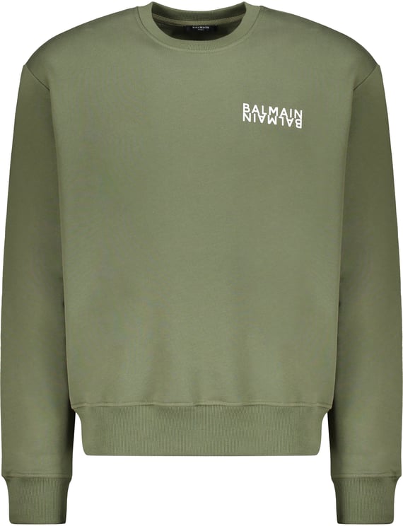 Balmain Cotton sweatshirt with logo
