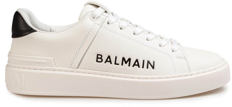 Balmain Balmain b court white leather sneakers with side logo