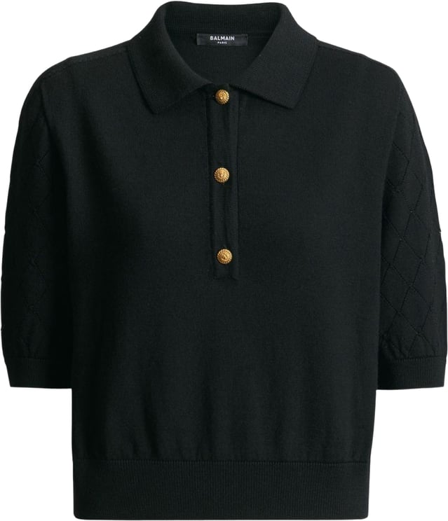 Balmain T-Shirts And Polos Black