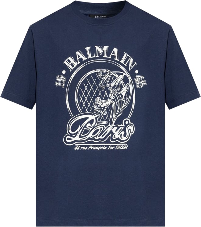 Balmain T-Shirts And Polos Blue/White