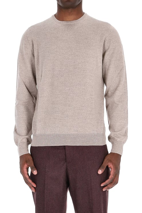 Barba Merino Wool Crewneck Sweater
