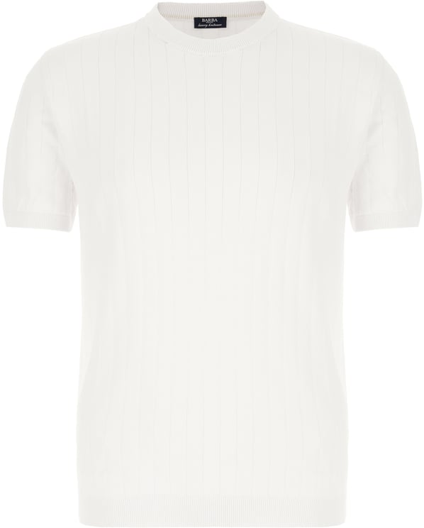 Barba Barba White cotton sweater