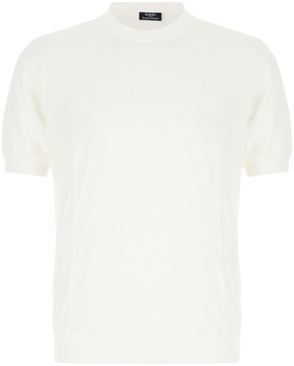 Barba Barba Ivory cotton polo shirt