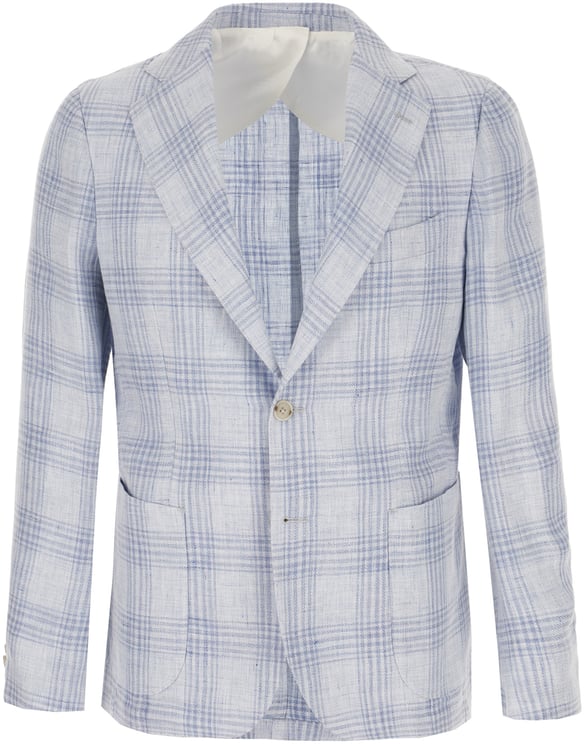 Barba Barba Embroidered linen blazer