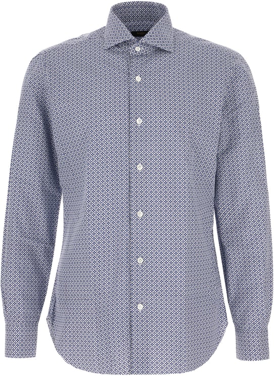 Barba Barba Printed poplin shirt