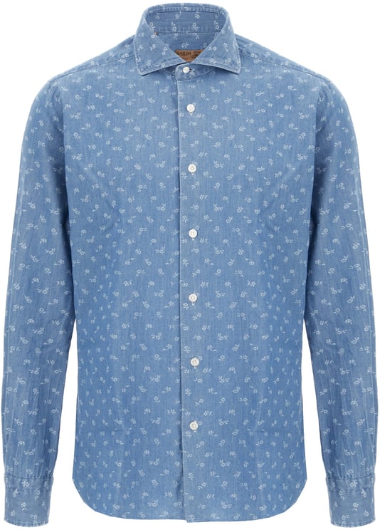 Barba Barba Printed cotton shirt