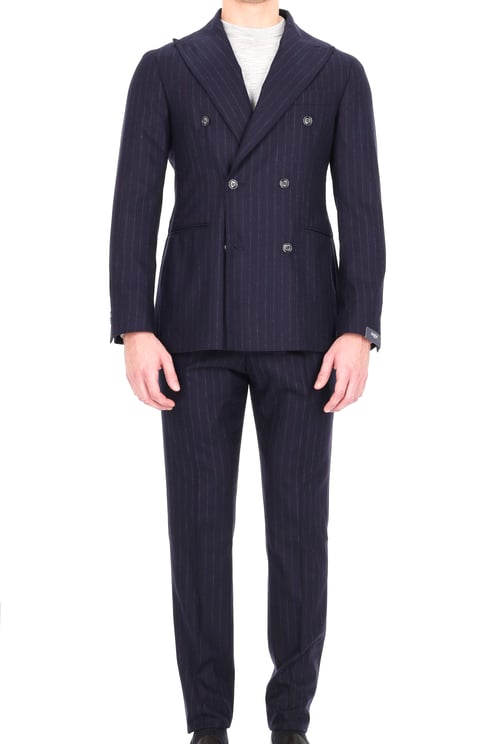 Barba Double-Breasted Pinstripe Wool Comfort Suit