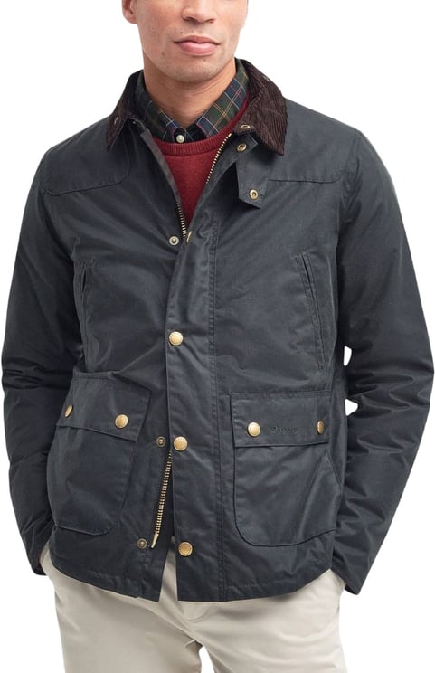 Barbour Barbour Gray Cotton Shell Jacket