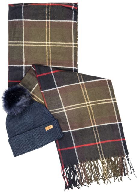 Barbour Barbour Blue Viscose Beanie