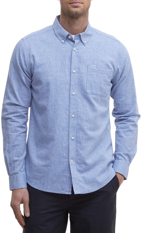 Barbour Chemise chambray bleu Barbour Homme MSH5090 BL33