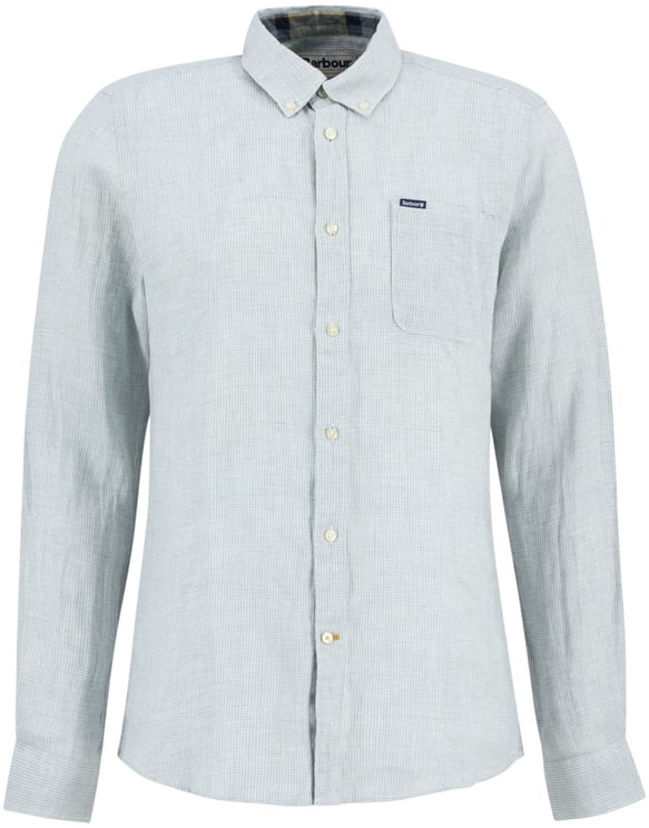 Barbour Chemise vichy lin vert clair tartan Barbour Homme MSH5325 BU64