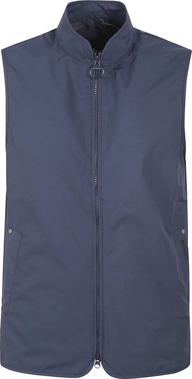 Barbour Sleeveless Jacket with High Collar and Zipper Closure
