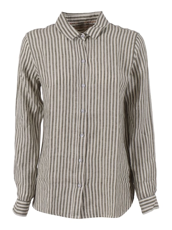 Barbour Marine Striped Linen Casual Shirt
