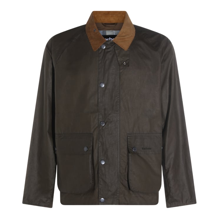 Barbour Classic Waxed Jacket with Corduroy Collar