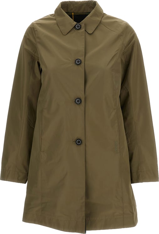 Barbour Babbity Green Reversible Showerproof Raincoat