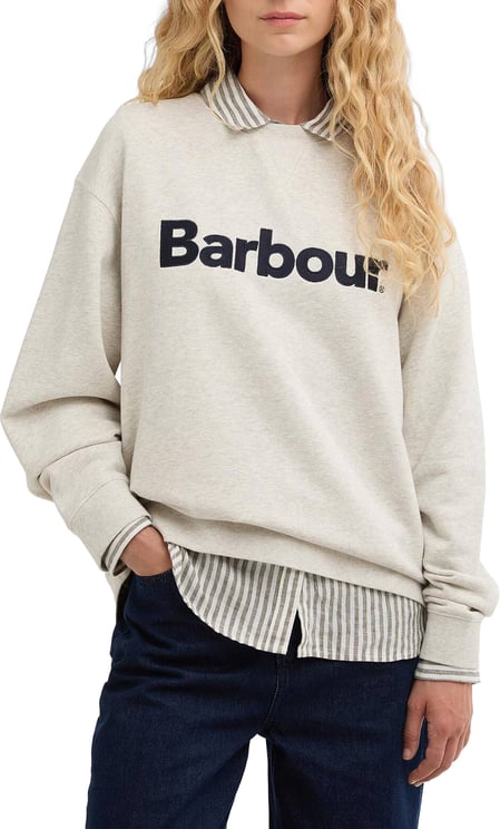 Barbour Barbour - Hartland crew sweatshirt - LOL0672 - WH71 Cloud marl