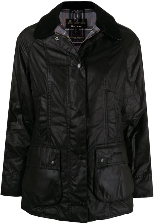 Barbour beadnell wax jacket black