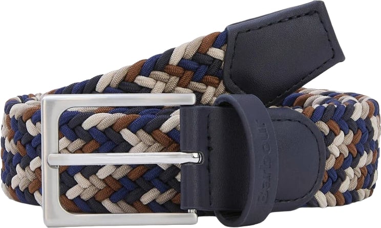 Barbour Belts Navy/ Rust Mix