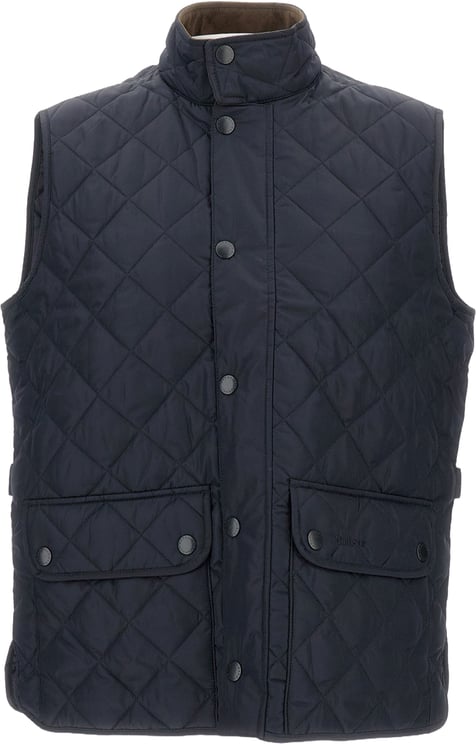 Barbour Quilted Casual Vest with Embroidered Logo and Adjustable Tabs