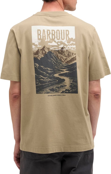 Barbour Barbour - Morden relaxed graphic t-shirt - MTS1552 - OL37 Grey olive