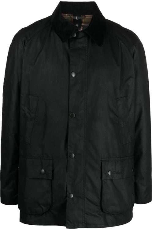 Barbour ashby wax jacket black