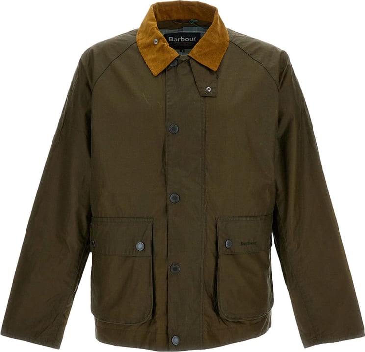 Barbour Waxed Cotton Bedale Jacket with Corduroy Collar