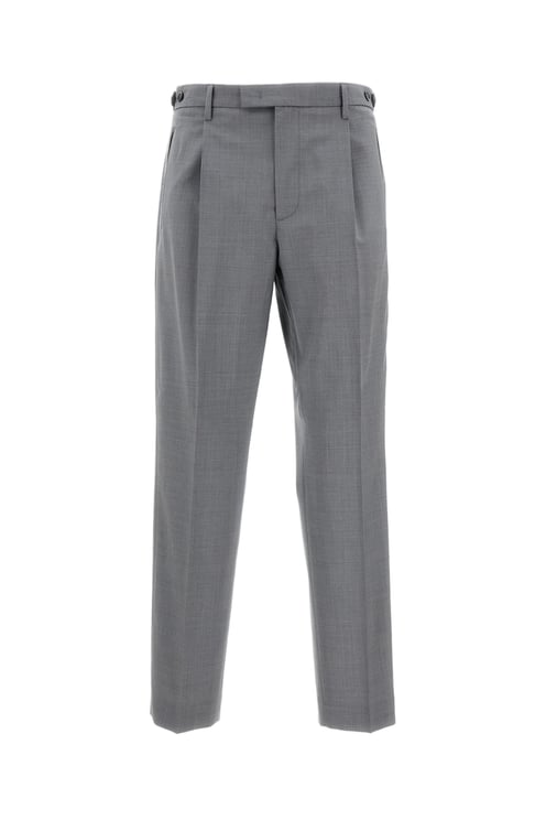 Barena High-Rise Tapered Trousers with Pleated Leg Construction