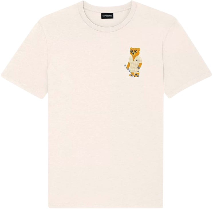 Baron Filou Baron Filou CXIII Embroidered Chestprint T-shirt Beige