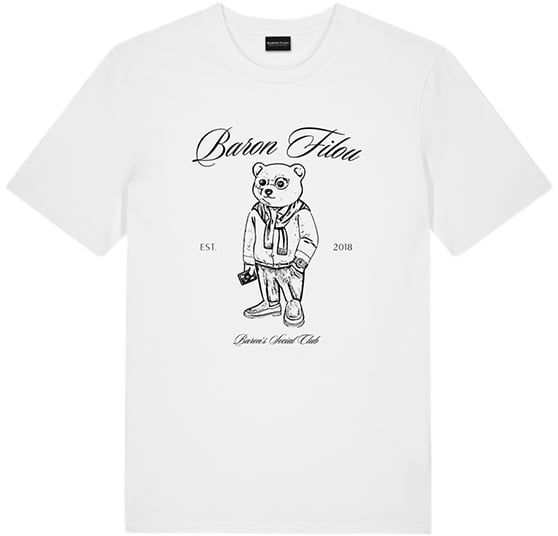 Baron Filou Baron Filou Clii The millionaire Backprint Sketch T-Shirt