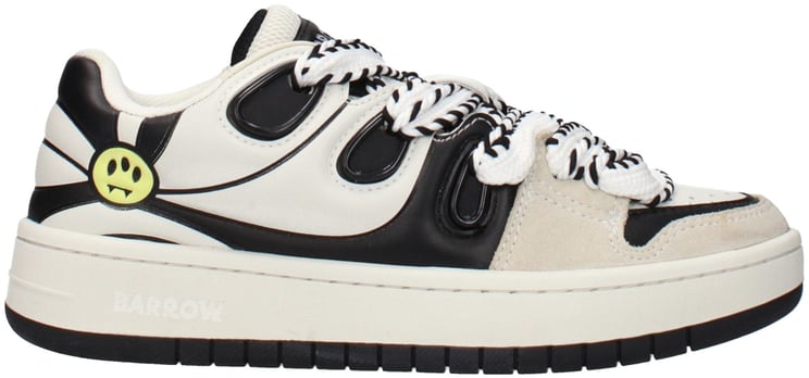 Barrow Barrow Beige Leather Sneakers