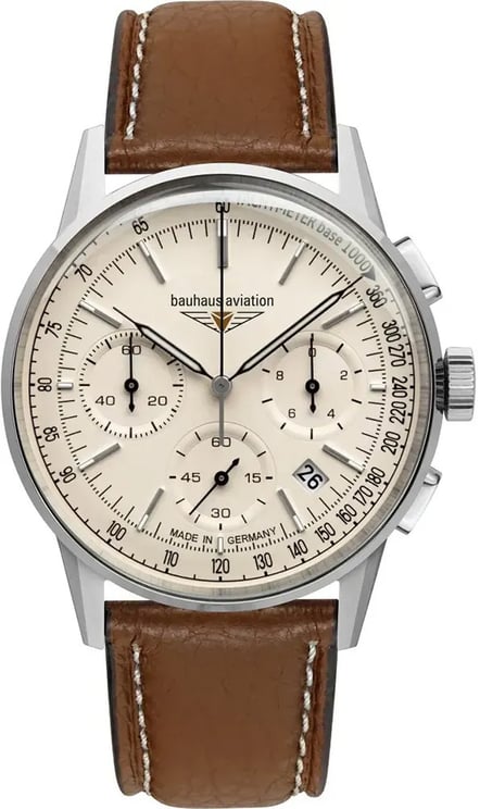 Bauhaus 2376-5 Aviation G38 chronograaf horloge