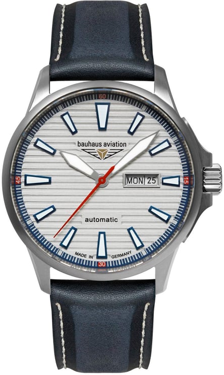Bauhaus 2862-1 Aviation Iron Annie automatisch horloge 42 mm