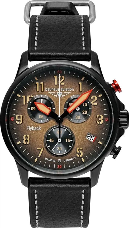 Bauhaus 2888-5 Aviation Blackwing chronograaf horloge