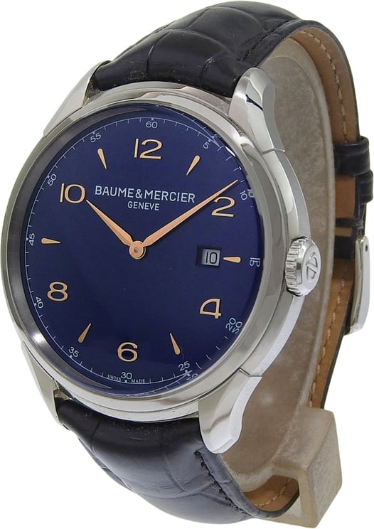 Baume & Mercier Baume & Mercier Clifton Stainless Steel and Leather 45