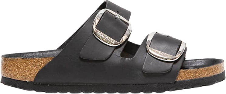Birkenstock Sandalo Arizona Big Buckle in pelle nera