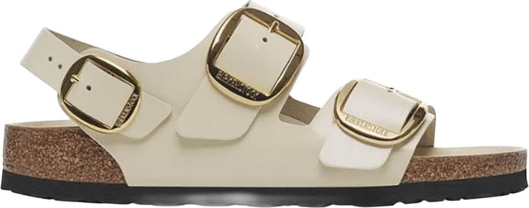 Birkenstock Sandals Shine Ecru