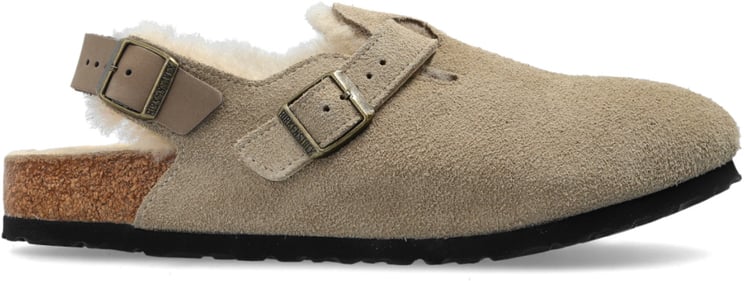 Birkenstock Tokio Shearling Suede Mules