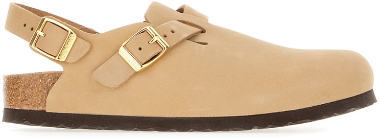 Birkenstock Birkenstock Beige suede Tokio II slippers