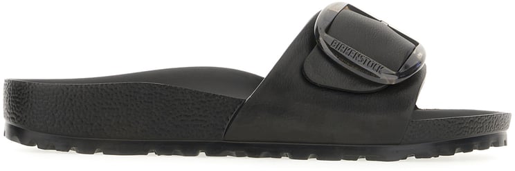 Birkenstock Birkenstock Black rubber Madrid Big Buckle slippers