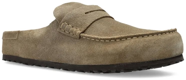 Birkenstock Naples Wrapped Suede Leather Taupe