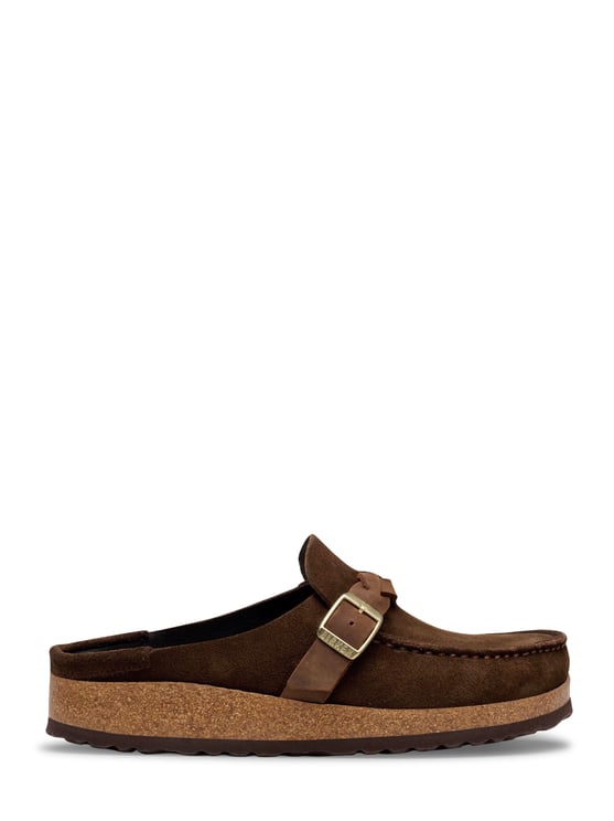 Birkenstock Braided Suede Leather Slip-On Sandals with Textured Sole