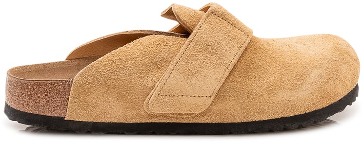 Birkenstock Sabot in Pelle Scamosciata con Cinturino